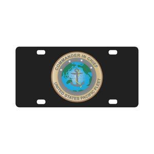 Commander In Chief - US Pacific Fleet X 300 Classic License Plate