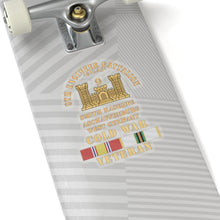 Load image into Gallery viewer, Kiss-Cut Sticker - Army - 9th Engineer Battalion -Gilas w BR - Num, Aschaffenburg West Germany COLD SVC
