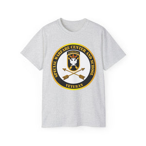 Unisex Ultra Cotton Tee - SOF - JFK Special Warfare Center - School SSI - Veteran