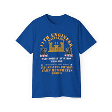 Load image into Gallery viewer, Unisex Ultra Cotton Tee - Classic - 11th Engineer Battalion - Camp Humphries 2nd Infantry Division - Korea
