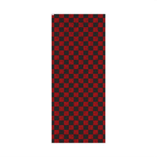 Load image into Gallery viewer, Gift Wrap Paper — Grungy red and black checkerboard pattern

