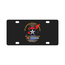 Load image into Gallery viewer, Army - 1st Ranger Inf Company - 2nd ID w Map w KOREA SVC X 300 Classic License Plate

