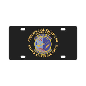 Army - 23rd Special Tactics Squadron X 300 Classic License Plate