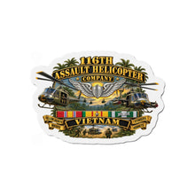 Load image into Gallery viewer, Die-Cut Magnet - Army - 116th Assault Helicopter Co w  Aviator Badge w VN SVC - HORNETS - 3D - Enhanced
