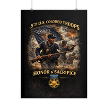 Load image into Gallery viewer, Posters - Honoring the 5th USCT, 1864 - Right
