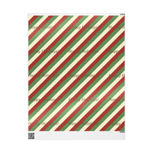 Load image into Gallery viewer, Gift Wrap Papers - Chevron “Happy Holidays” pattern
