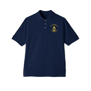 Men's Piqué Polo - Master Sergeant - MSG - Veteran