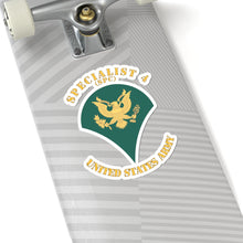 Load image into Gallery viewer, Kiss-Cut Stickers - Army - Enlisted - SPC - Specialist 4  - Std - X 300
