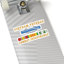 Load image into Gallery viewer, Kiss-Cut Stickers - Vietnam Veteran - Cbt Infantryman w CIB VN SVC X 300
