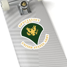 Load image into Gallery viewer, Kiss-Cut Stickers - Army - Specialist - SP4 - Flat X 300
