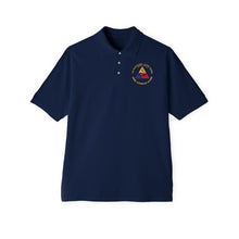 Load image into Gallery viewer, Men&#39;s Piqué Polo - 1st Battalion, 110th Armored Regiment - SSI - Above Equal - ARNG
