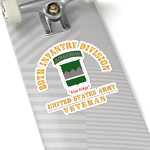 Load image into Gallery viewer, Kiss-Cut Stickers - Army - SSI - 80th Infantry Division w Airborne Tab - Blue Ridge - US Army Veteran X 300
