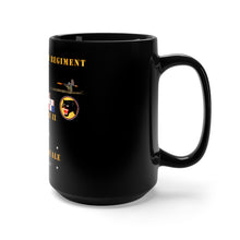 Load image into Gallery viewer, Black Mug 15oz - Army - 262nd Infantry Regiment, 66th Infantry Division - WWII - Pasquale - In Memory
