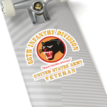 Load image into Gallery viewer, Kiss-Cut Stickers - Army - SSI - 66th Infantry Division - Black Panther Division - US Army Veteran X 300
