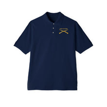 Load image into Gallery viewer, Men&#39;s Piqué Polo - Infantry Br - Crossed Rifles w  Gradient Outline
