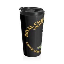Load image into Gallery viewer, Stainless Steel Travel Mug - UK - Royal Corps of Signals - Swift and Sure - Army of UK X 300
