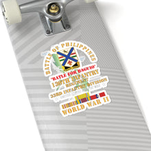 Load image into Gallery viewer, Kiss-Cut Stickers - Army - Battle for Philippines - 130th Infantry Regiment - 33rd Infantry Division w PAC - PHIL SVC X 300
