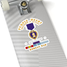 Load image into Gallery viewer, Kiss-Cut Stickers - Purple Heart - WIA w Korean War  w Purple Heart
