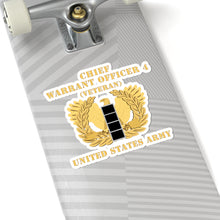 Load image into Gallery viewer, Kiss-Cut Stickers - Army - Chief Warrant Officer - CW04 - Veteran - Flat - Eagle and Bar X 300
