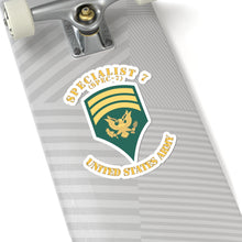 Load image into Gallery viewer, Kiss-Cut Stickers - Army - Enlisted - SPEC 8 - Specialist 8  - Std - Combat Veteran X 300
