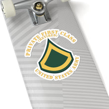 Load image into Gallery viewer, Kiss-Cut Stickers - Army - Private First Class - PFC - Retired - Flat X 300
