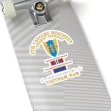 Load image into Gallery viewer, Kiss - Cut Stickers - Army - 4th Cavalry Regiment - Vietnam War w PUC and VUA X 300
