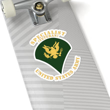 Load image into Gallery viewer, Kiss-Cut Stickers - Army - Specialist - SP4 - Veteran - Flat X 300
