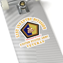 Load image into Gallery viewer, Kiss-Cut Stickers - Army - SSI - 51st Infantry Division - Rattlesnake Division - US Army Veteran X 300
