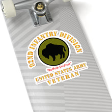 Load image into Gallery viewer, Kiss-Cut Stickers - Army - SSI - 92nd Infantry Division - Buffalo Soldiers - US Army Veteran X 300
