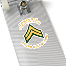 Load image into Gallery viewer, Kiss-Cut Stickers - Army - Corporal - CPL - Combat Veteran - Flat X 300
