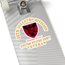 Load image into Gallery viewer, Kiss-Cut Stickers - Army - SSI - 86th Infantry Division - Blackhawk Division - US Army Veteran X 300
