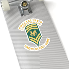 Load image into Gallery viewer, Kiss-Cut Stickers - Army - Enlisted - SPEC 9 - Specialist 9  - Std - Retired X 300
