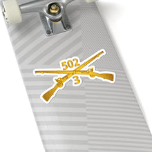 Load image into Gallery viewer, Kiss-Cut Stickers - Army - 3rd Bn 502nd Infantry Regt - Infantry Br wo Txt
