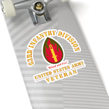 Load image into Gallery viewer, Kiss-Cut Stickers - Army - SSI - 63rd Infantry Division - Blood and Fire - US Army Veteran X 300
