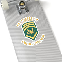 Load image into Gallery viewer, Kiss-Cut Stickers - Army - Enlisted - SPEC 8 - Specialist 8  - Std wo Txt X 300
