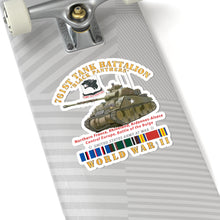 Load image into Gallery viewer, Kiss-Cut Stickers - Army - 761st Tank Battalion - Black Panthers - w Tank WWII  EU SVC
