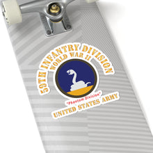 Load image into Gallery viewer, Kiss-Cut Stickers - Army - SSI - 59th Infantry Division  - WWII - Phantom Division - US Army X 300
