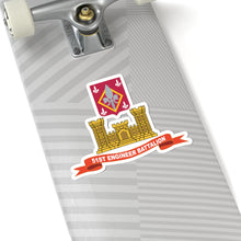 Load image into Gallery viewer, Kiss-Cut Stickers - Army - 51st Engineer Battalion w Br - Ribbon X 300
