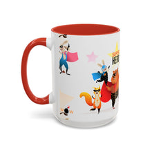 Load image into Gallery viewer, Accent Coffee Mug (11, 15oz) - Superhero Animals
