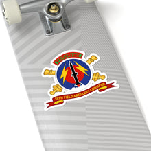 Load image into Gallery viewer, Kiss - Cut Stickers - Army - 56th Field Artillery Command - SSI w Br - Ribbon
