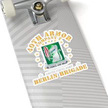 Load image into Gallery viewer, Kiss-Cut Stickers - Army - Company F 40th Armor - Berlin Brigade X 300
