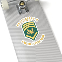 Load image into Gallery viewer, Kiss-Cut Stickers - Army - Enlisted - SPEC 9 - Specialist 9  - Std - Combat Veteran X 300
