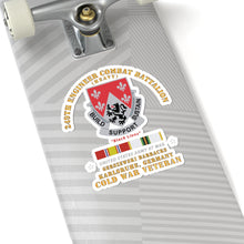 Load image into Gallery viewer, Kiss-Cut Stickers - Army - 249th Engineer Bn - Gerzewski Barracks - Karlsruhe, GE w COLD SVC
