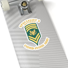 Load image into Gallery viewer, Kiss-Cut Stickers - Army - Enlisted - SPEC 9 - Specialist 9  - Std - Veteran X 300
