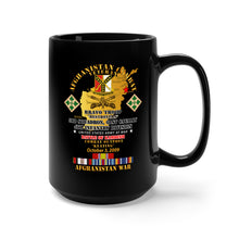 Load image into Gallery viewer, Black Mug (11oz, 15oz) - Battle Kamdesh COP Keating - 61st Cavalry w AFGHAN SVC

