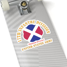 Load image into Gallery viewer, Kiss - Cut Stickers - Army - SSI - 17th Infantry Division  - Phantom Division - US Army X 300

