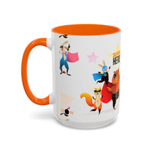 Load image into Gallery viewer, Accent Coffee Mug (11, 15oz) - Superhero Animals
