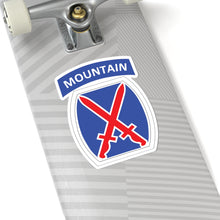 Load image into Gallery viewer, Kiss-Cut Stickers - DUI - 10th Infantry Division X 300
