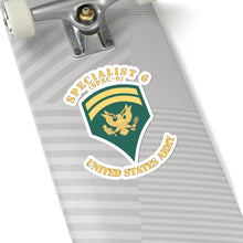 Load image into Gallery viewer, Kiss-Cut Stickers - Army - Enlisted - SPEC 7 - Specialist 7  - Std - Combat Veteran X 300
