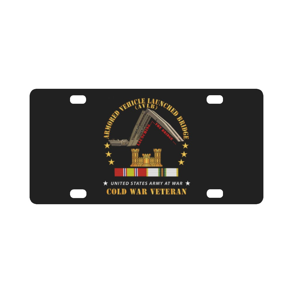 Armored Vehicle Launcher Bridge (AVLB) - Launching - w COLD WAR VET X 300 Classic License Plate